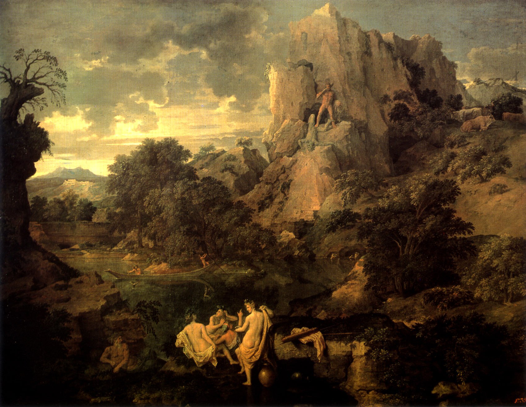 Никола Пуссен — Paysage avec Hercule et Cacus (Пейзаж с Геркулесом и Какусом), около 1660