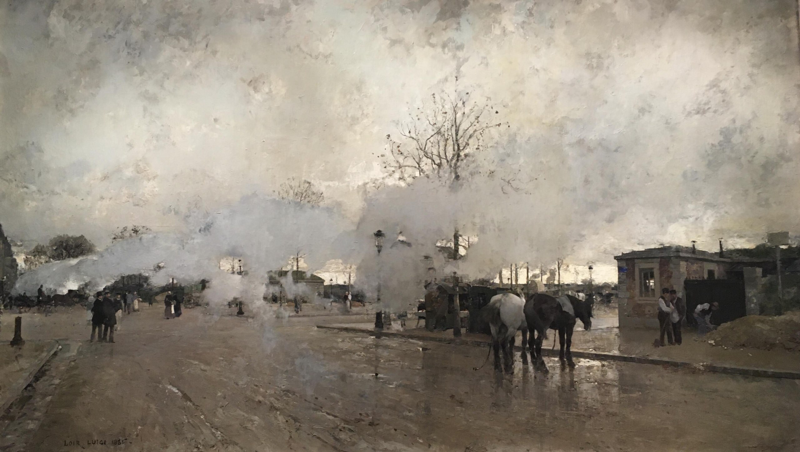 Луиджи Алоис-Франсуа-Жозеф Луар — Smoke on the Paris Circuit Line (Дым окружной парижской железной дороги), 1885