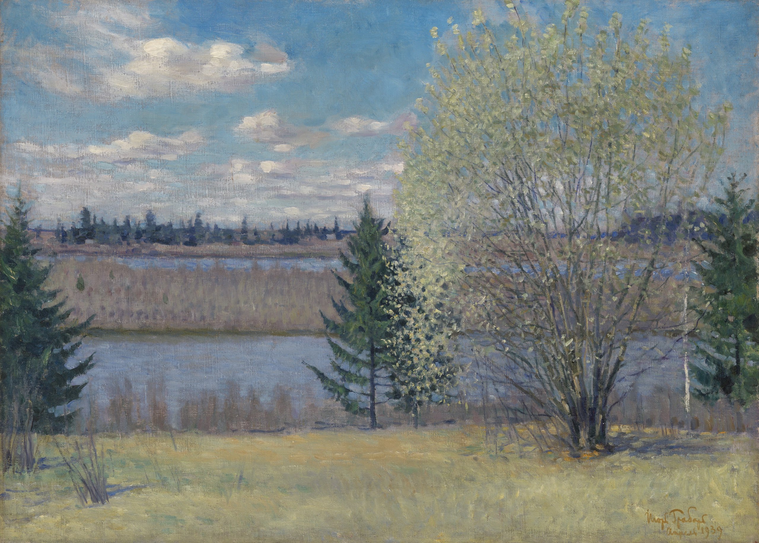 Игорь Эммануилович Грабарь — Весенний пейзаж. Апрель, 1939