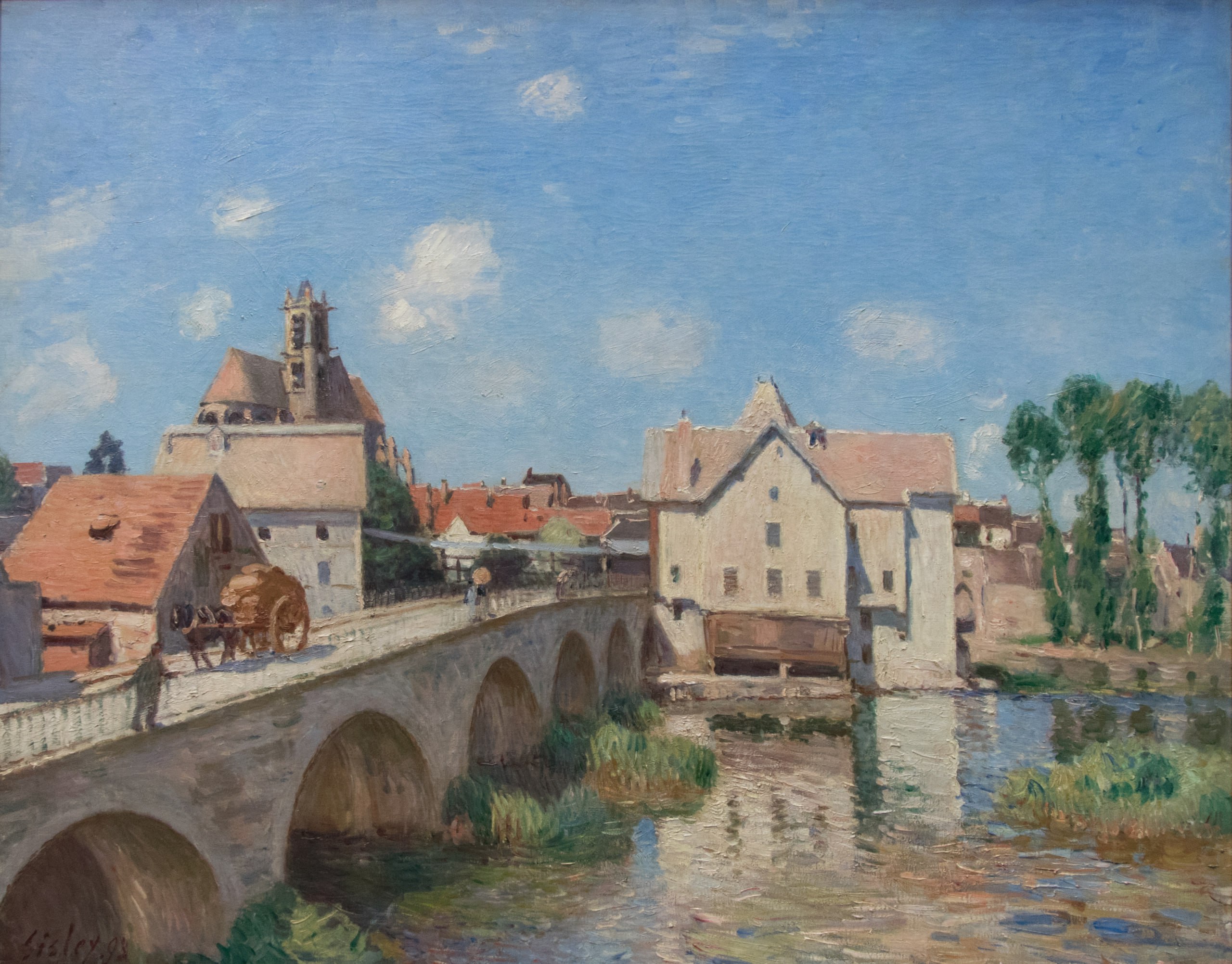 Альфред Сислей — Le Pont de Moret (Мост в Морэ), 1893