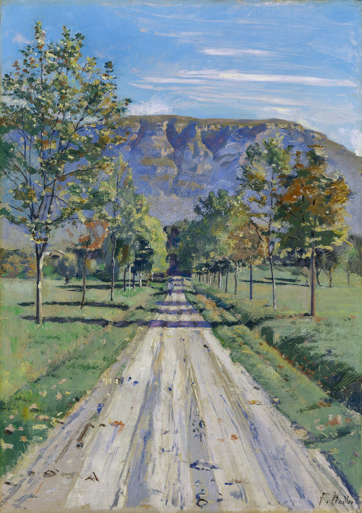 Фердинанд Ходлер — Die Strasse nach Evordes (Дорога в Эвордес), 1890