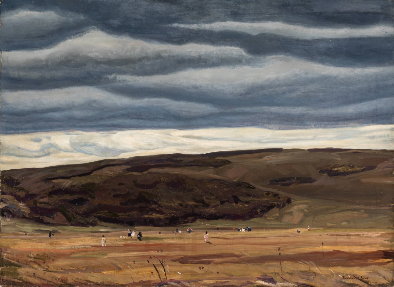 Рокуэлл Кент — Cranberrying, Monhegan (Сбор клюквы, Монхиган),1907