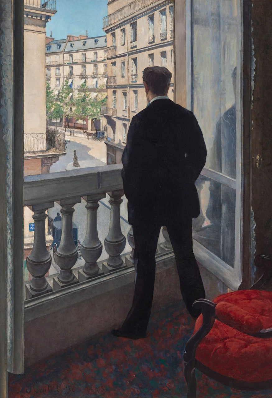 Гюстав Кайботт — Jeune homme à sa fenêtre (Молодой человек у окна), 1876