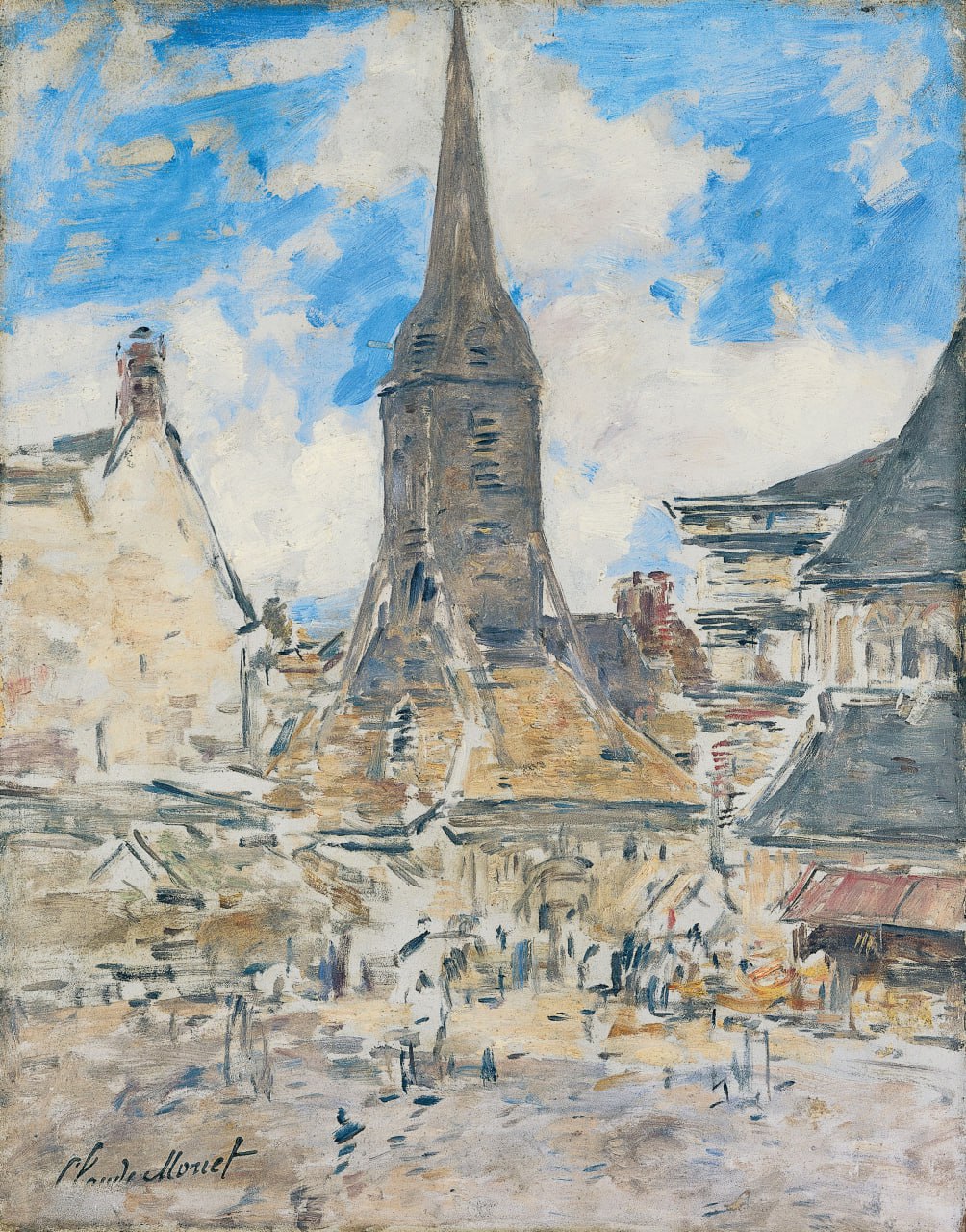 Эжен Луи Буден — Le Clocher de Sainte-Catherine, Honfleur (Колокольня Святой Екатерины, Онфлёр), 1897