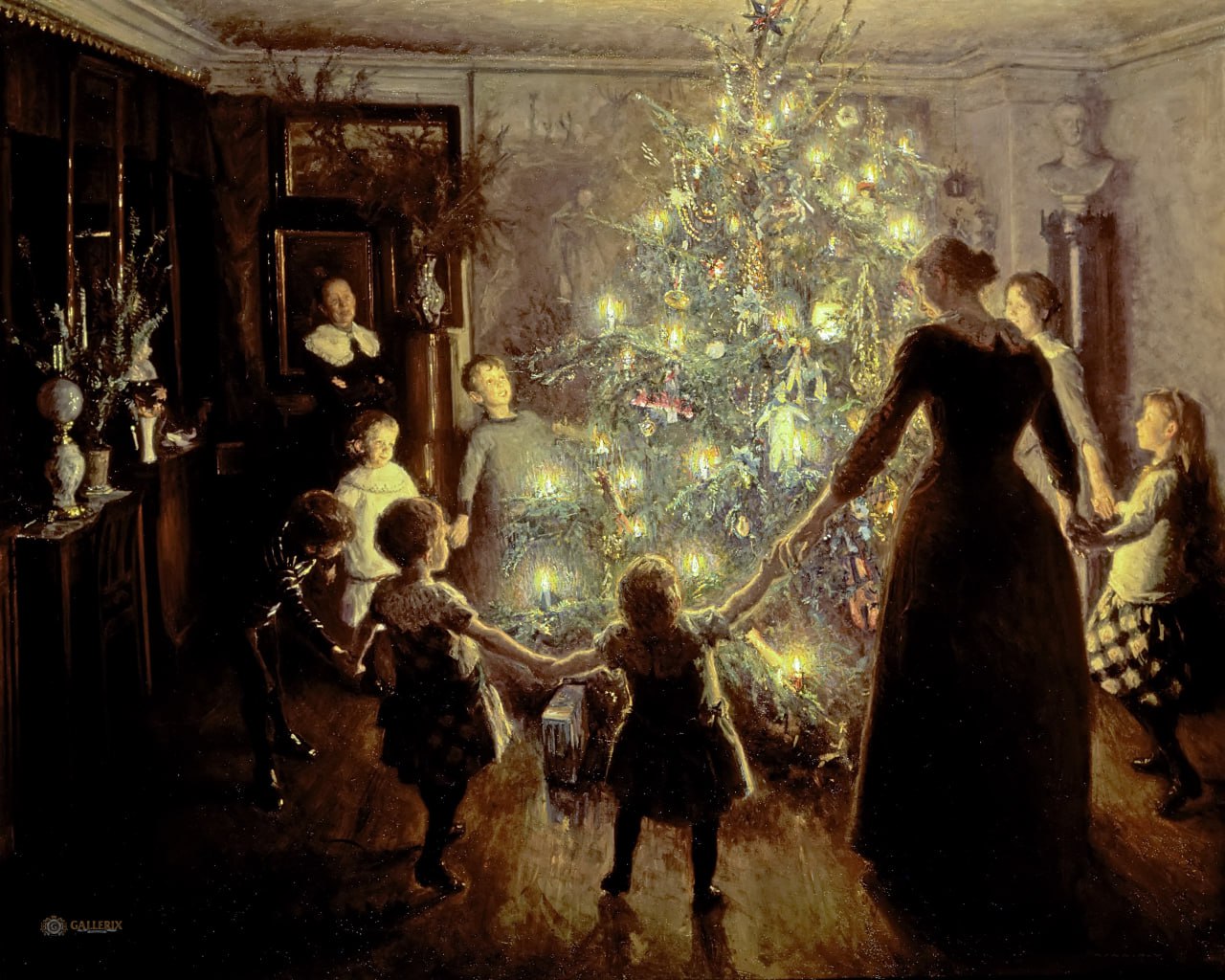 Вигго Юхансен — Glade jul (Счастливого Рождества), 1891