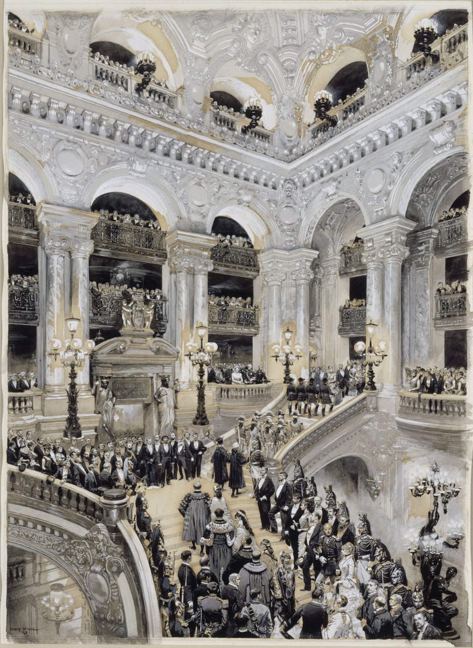 Жан Батист Эдуар Детай — Inauguration de l'Opéra de Paris, 5 janvier 1875 (Открытие Парижской оперы, 5 января 1875 года), 1878