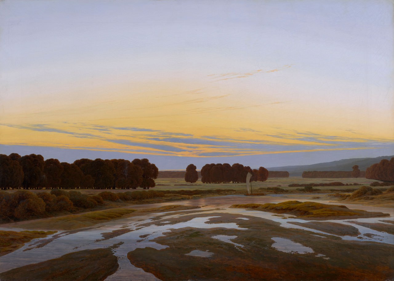 Каспар Давид Фридрих — Das Große Gehege bei Dresden (Большой заповедник в Дрездене), 1832