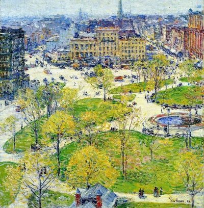 Фредерик Чайльд Гассам — Union Square in Spring (Юнион-сквер весной), 1896