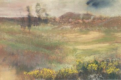 Илер-Жермен-Эдгар де Га (Эдгар Дега) — Paysage Avec Fumée de Cheminées (Пейзаж с дымовыми трубами), 1890-1893