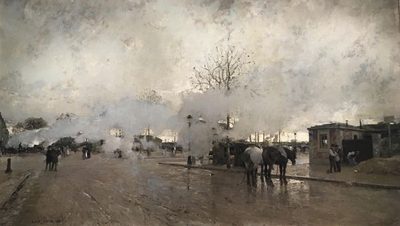 Луиджи Алоис-Франсуа-Жозеф Луар — Smoke on the Paris Circuit Line (Дым окружной парижской железной дороги), 1885