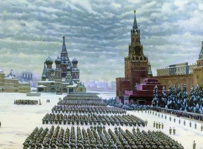 Константин Фёдорович Юон — Парад на Красной площади 7 ноября 1941 года, 1949