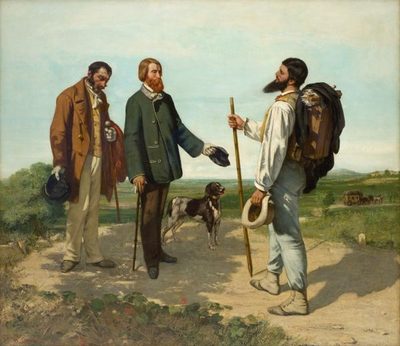 Жан Дезире Гюстав Курбе — La Rencontre ou Bonjour Monsieur Courbet (Встреча или Здравствуйте, мистер Курбе), 1854