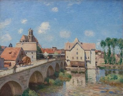 Альфред Сислей — Le Pont de Moret (Мост в Морэ), 1893