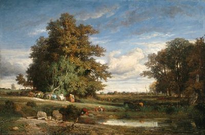 Констан Тройон — Le Marais (Болото), 1840
