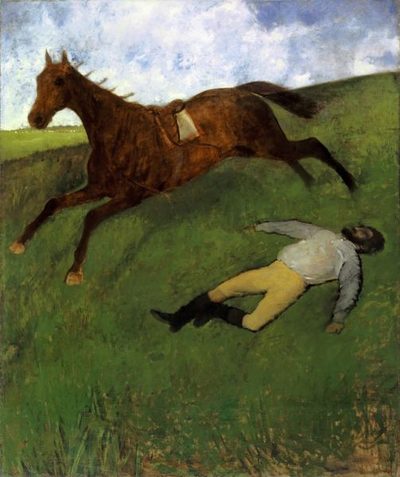 Илер-Жермен-Эдгар де Га (Эдгар Дега) — Jockey blessé (Раненый жокей), 1896-1898