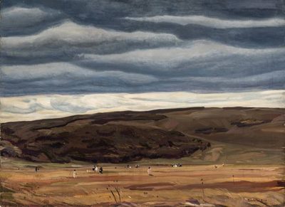 Рокуэлл Кент — Cranberrying, Monhegan (Сбор клюквы, Монхиган),1907