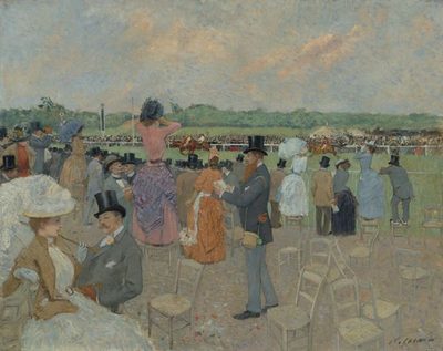 Жан Луи Форен — Aux Courses à Longchamp (На скачках в Лоншане), 1891