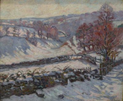 Жан-Батист Арман Гийомен — Paysage de neige à Crozant (Снежный пейзаж в Крозанте), 1895