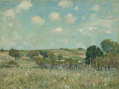 Альфред Сислей — La Prairie (Луг), 1875