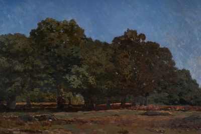 Альфред Сислей — Lisière de la forêt de Fontainebleau (Опушка леса Фонтенбло), 1865