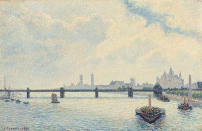 Жакоб Абраам Камиль Писсарро — Charing Cross Bridge, London (Мост Чаринг-Кросс, Лондон), 1890