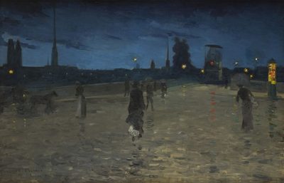 Шарль Теофил Ангран — Le Pont de pierre à Rouen (Каменный мост в Руане), 1881