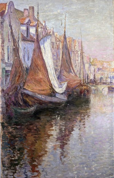 Анна Розалия Бош — Kaai in Mechelen (Пристань в Мехелене), 1906