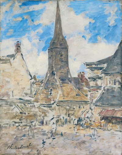 Эжен Луи Буден — Le Clocher de Sainte-Catherine, Honfleur (Колокольня Святой Екатерины, Онфлёр), 1897