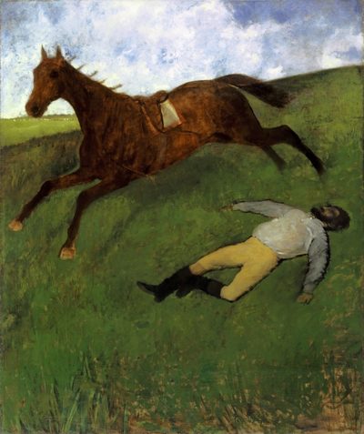 Илер-Жермен-Эдгар де Га (Эдгар Дега) — Jockey blessé (Раненый жокей), 1896-1898