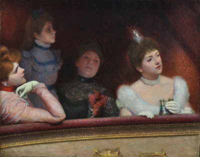 Федерико Дзандоменеги — Au théâtre (В театре), 1885-1895
